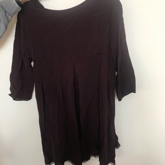 Acote 3 quarter sleeve V-neck swing dress - Picture 2 of 2